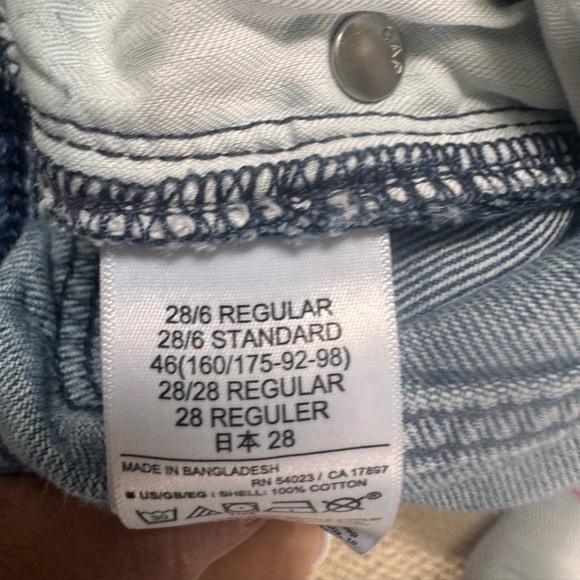 GAP Blue Flare Wide Leg Jeans - Picture 3 of 6